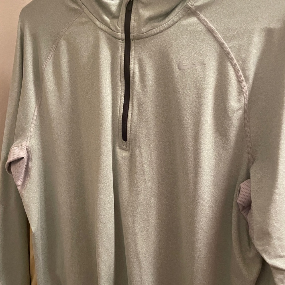 Grey, long sleeve Nike Dri fit